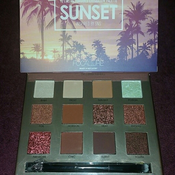 NEW Focallure Sunset Eyeshadow Palette - Picture 2 of 8
